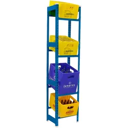SimonRack Getränkekistenregal 4 Kisten, 2000x400x300 mm, Kistenregal, Blau - Simonbottle