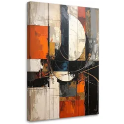 WANDBILD, Moderne bunte Abstrakt Textur