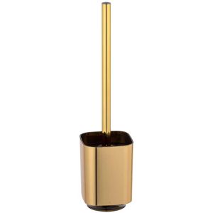 Wenko WC-Bürste Auron, gold, mit Kunststoffborsten & Kunststoff-Bürstenhalter