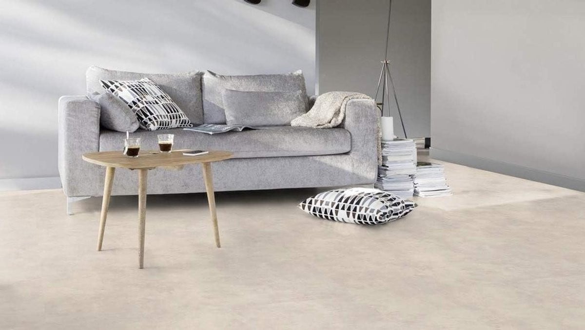 Vinyl vloer Madras White PVC vloerbedekking antislip en vochtbestendig 1 x 4 m
