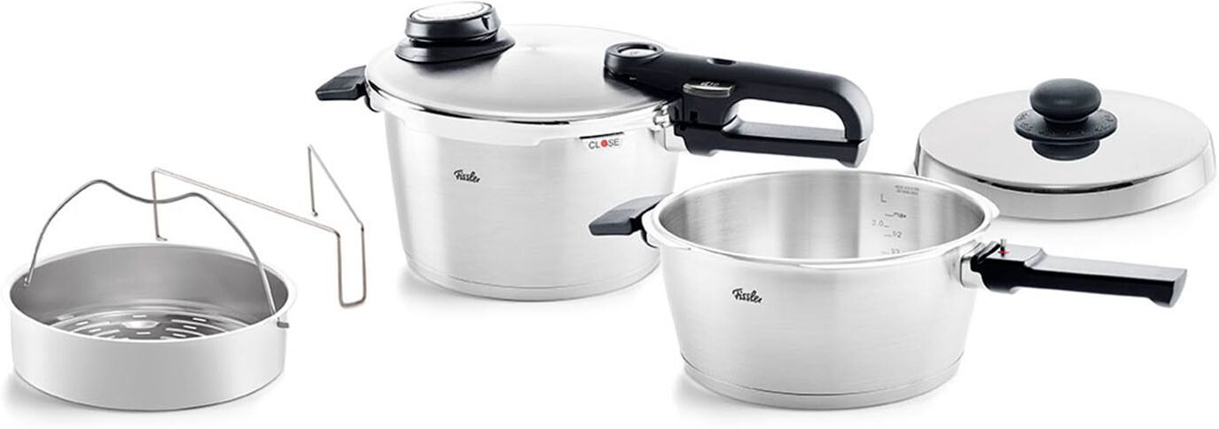 Schnellkochtopf FISSLER "Vitavit Premium", silber (silberfarben), Töpfe, Schnellkochtopf, Premium Qualität – Made in Germany