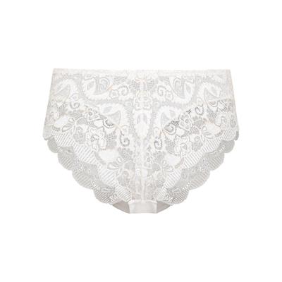 Slip SUSA "Damen Slip Latina", Damen, Gr. 42, beige (vanilla), Spitze, Obermaterial: 80% Polyamid PA. 14% Elasthan EL. 6% Baumwolle CO., Unterhosen Slip