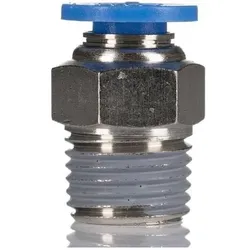 RS PRO, Rohrverbindungstechnik, Gerader Gewindeadapter, Gewinde-zu-Rohr, Messing vernickelt, 10 bar (Rohrverschraubung)