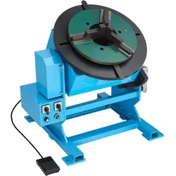VEVOR Schweißdrehtisch 400 W, Schweißpositionierer 500 kg, Neigungswinkel -45° bis 90°, Drehzahlregelung 0,2–2 U/min, Elektrisch & per Fußpedal, zum Schneiden, Schleifen & für Montagearbeiten
