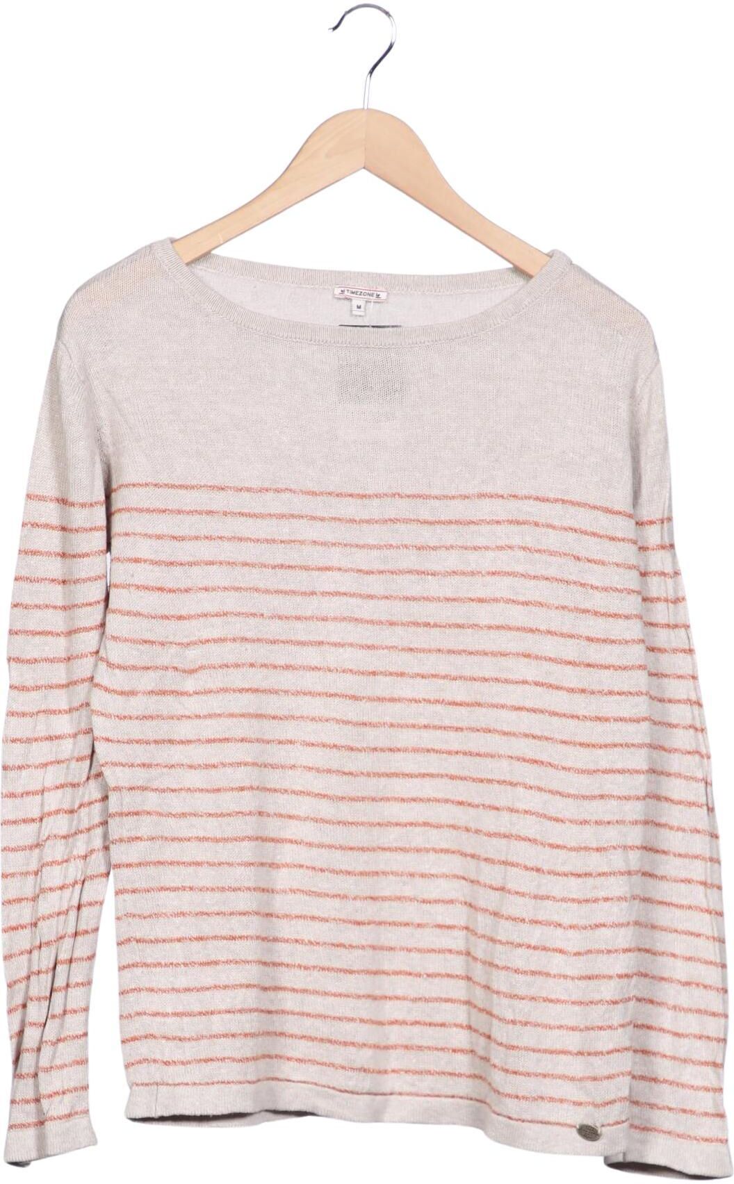 Timezone Damen Pullover, Beige, Gr. M, Leinen / Baumwolle - Second Hand