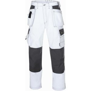 teXXor Arbeitshose Canvas Panama, Herren, Bundhose, weiß-grau, Größe 50