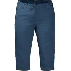 JACK WOLFSKIN Damen Shorts Kalahari 3/4 Pants Women, Größe 34 in Blau Blau