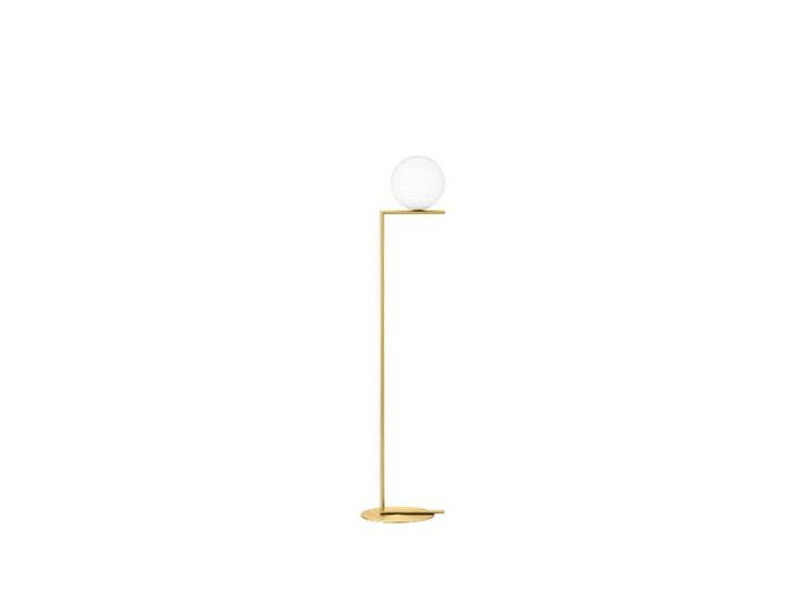 Flos IC lights F1 Stehleuchte Messing gebürstet-opalglas