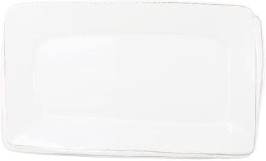 Vietri Melamine Lastra White Rectangular Platter
