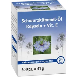 Schwarzkümmel-Öl Kapseln + Vit. E 60 St Kapseln
