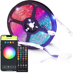 Casativo, LED Streifen, WLAN-RGB-LED-Streifen mit App- und Sound-Steuerung (RGB, 500 cm, Indoor)