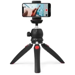 DLH Smartphone/Camera Mini Tripod, Stativ, Schwarz