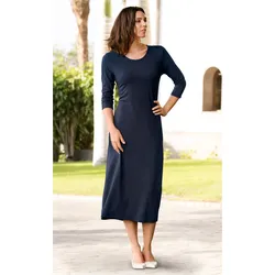 Viskose-Mix-Kleid in marine in Größe 44 von DW-Shop, Marine, 44
