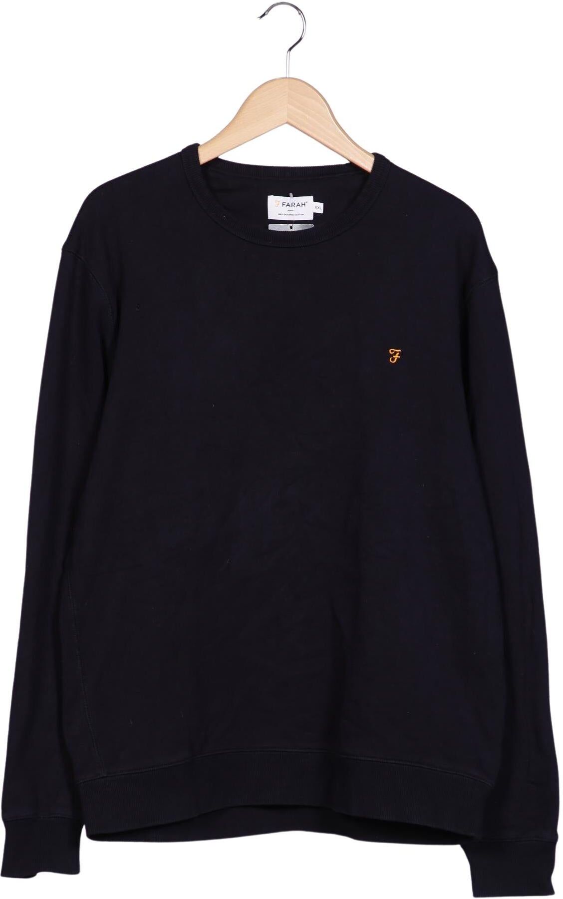 Farah Herren Sweater, Marineblau, Gr. Xxl, Baumwolle - Second Hand