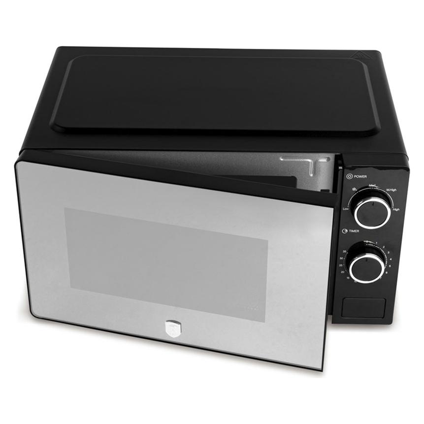 BerlingerHaus Haus Mikrowelle 20 Liter 700W Black Silver Collection (20 l) (115261)