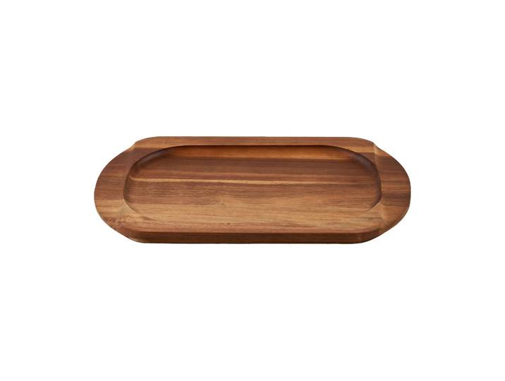 Victoria Victoria sous-plat ovale pour plaque de cuisson en acacia 34,3x16,4 cm