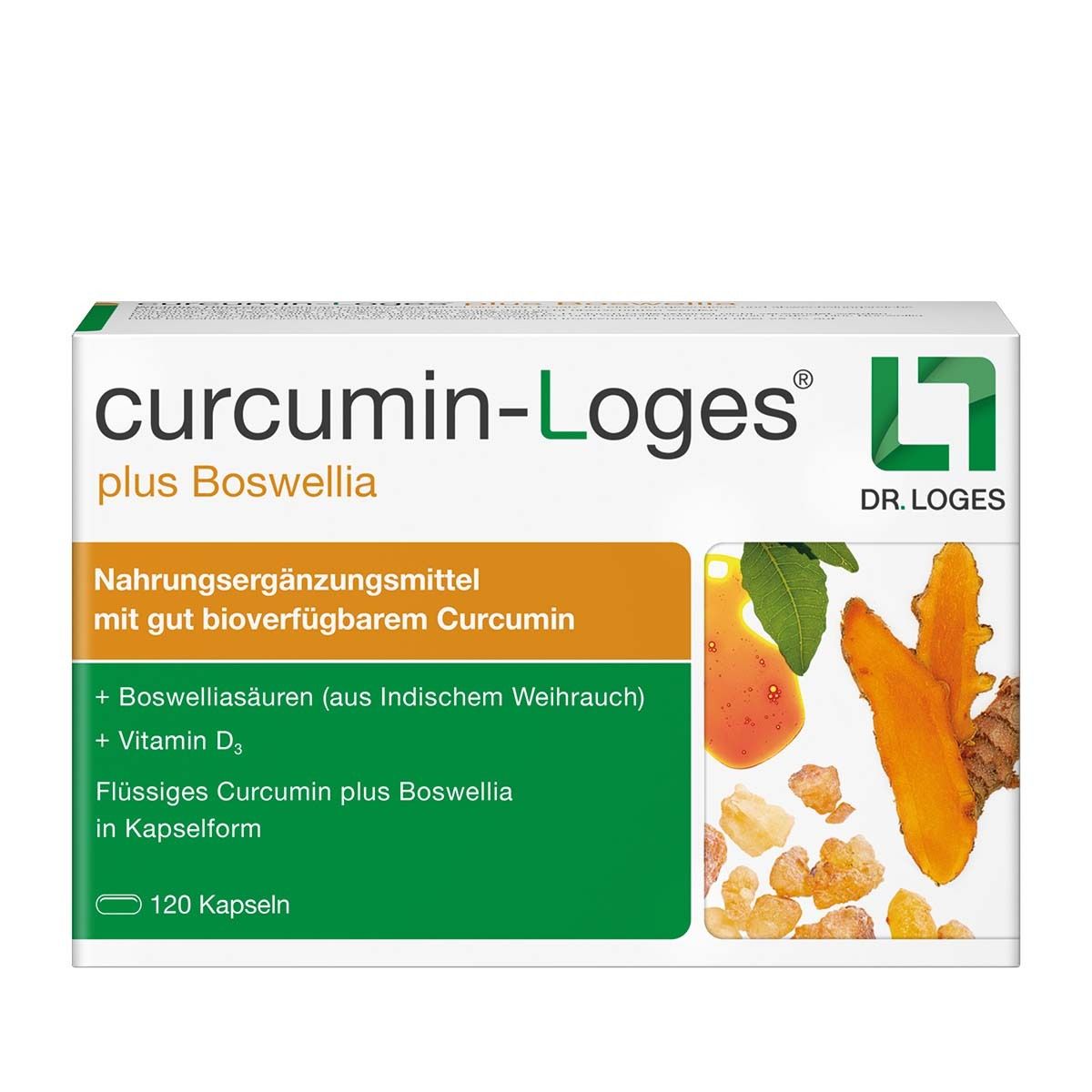 Curcumin-Loges plus Boswellia Kapseln 120 St