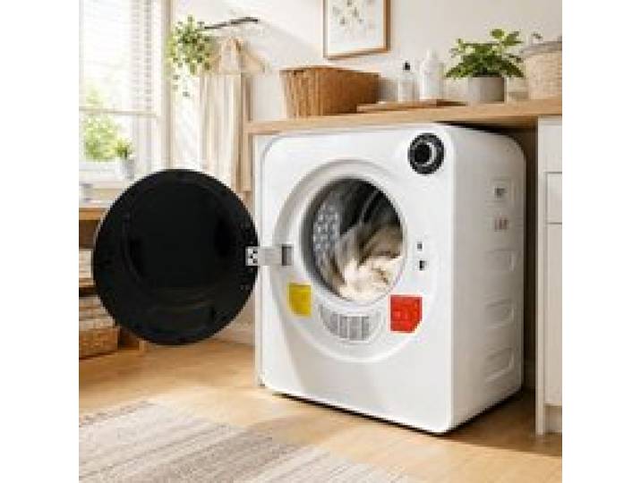 Sèche-linge - FUNMOON - 3 kg (4 kg max) - 4 programmes - Résistance céramique PTC - Empilable/Mural