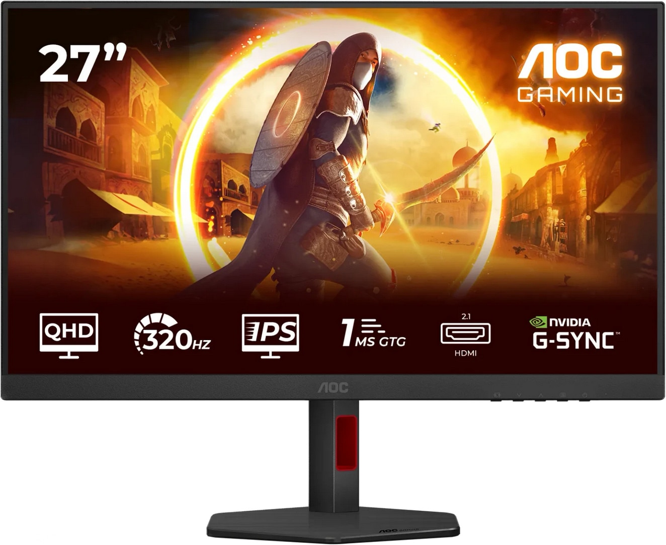 AOC Q27G4SRU 27 Zoll WQHD Fast IPS LED 16:9 320 Hz Gaming Monitor