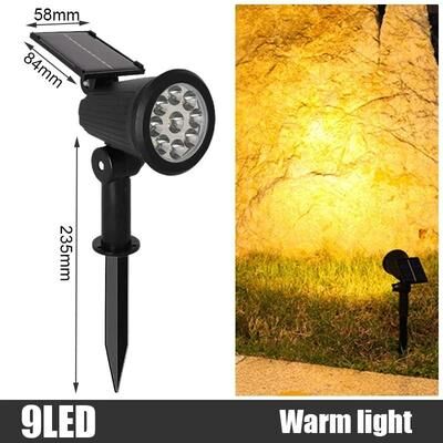 Uplifted Finds Multi Color Outdoor RGB Solar Spotlights 4 Pcs warm Light