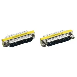 INLINE Mini-Gender-Changer, 25pol Sub D Stecker / Stecker