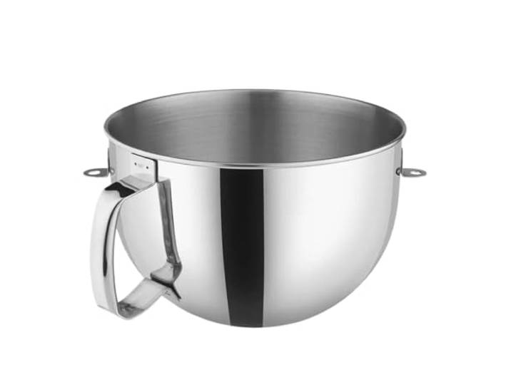 Kompatibel mit KitchenAid 7Qt Rührschüssel mit Griff Edelstahlschüssel for Schüsselmixer, ergonomischer Griff for einfaches Ausgießen und einfache Handhabung.