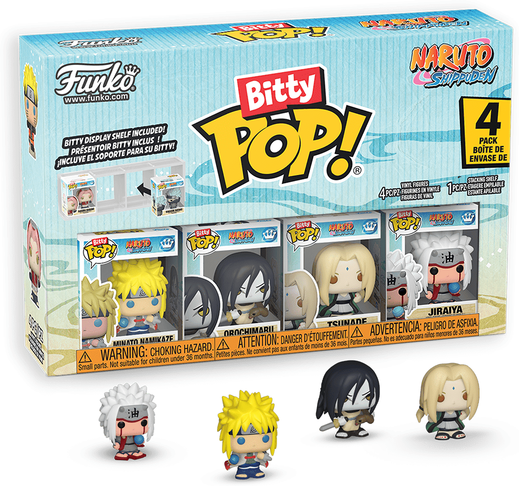 Funko Bitty POP: Naruto Shippuden - Team 2 4 Pack Action Figures