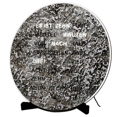 Tischuhr AMS, grau (schwarz), Tischuhren, Quarzuhr, Wohnzimmer, Esszimmer