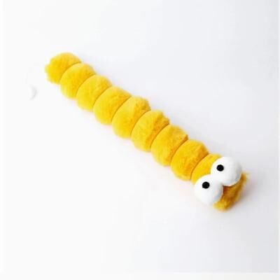 Inspire Select Interactive Cat Chew Toy Catnip Kick Stick Soft Plush Durable Kitty Kick Toy For Teeth Cleaning & Indoor Playing yellow 14.57 2.36 In