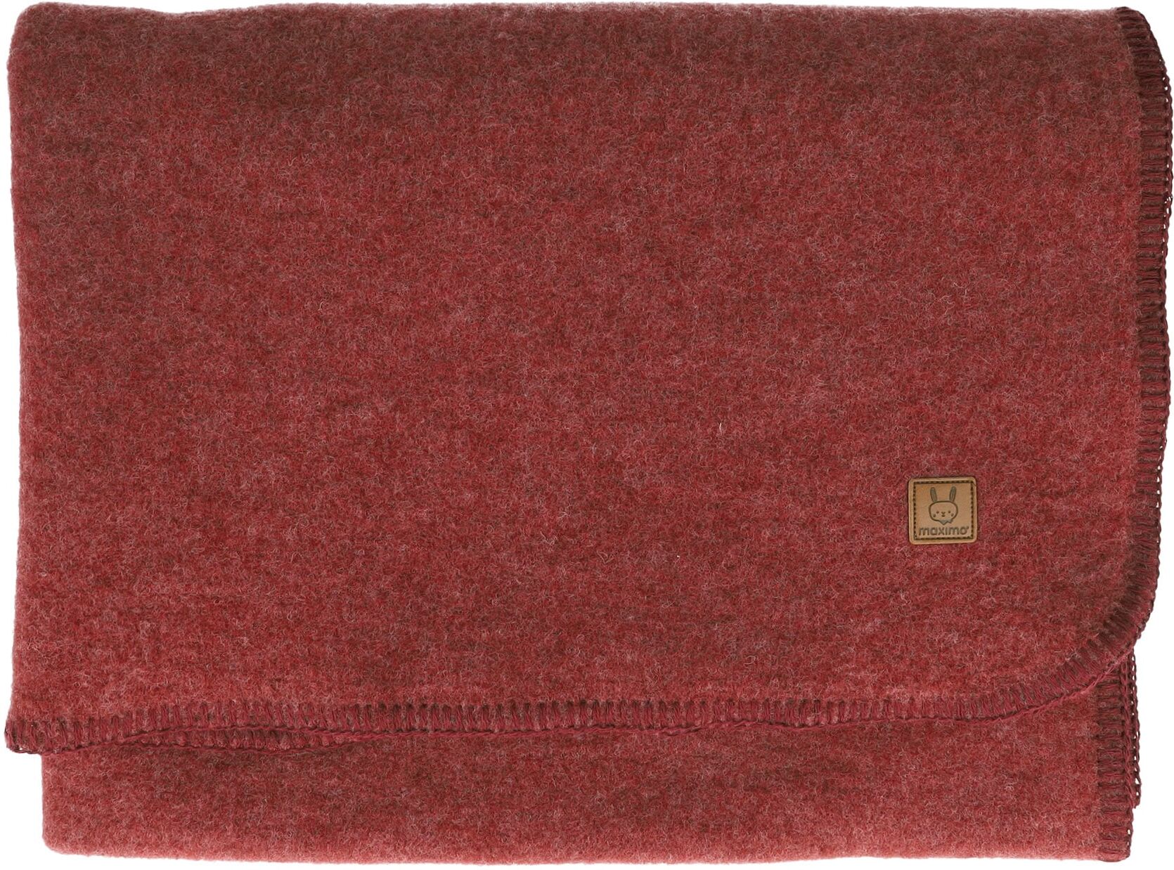 Babydecke MAXIMO, Baby, Gr. B/L: 75cm x 100cm, wildrose, Wolle, unifarben, Wohndecken Babydecke, wärmend, atmungsaktiv, feuchtigkeitsregulierend, Wolle wildrose B/L: 75cm x 100cm