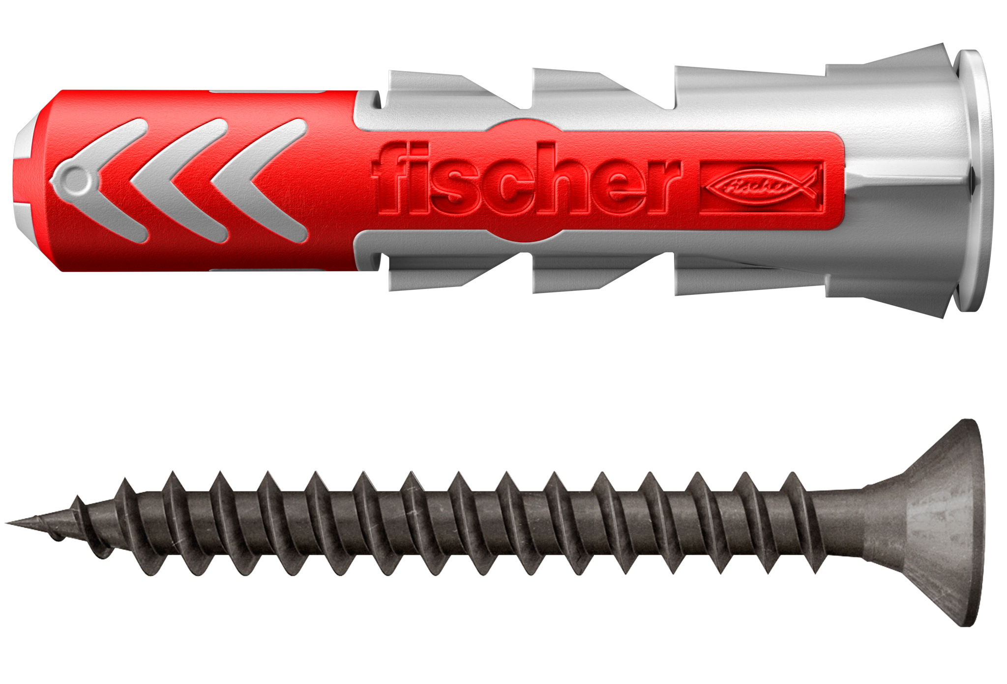 fischer Deutschland Vertriebs GmbH fischer DuoPower 8 x 40 mit schwarz verzinkten Schrauben im Industriedesign; mit Rand und Schraube 563785