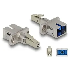 DeLOCK LWL Hybrid Kupplung LC Simplex Stecker zu SC Simplex Buchse beige
