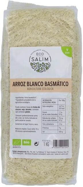 Eco-Salim Arroz Branco Basmati Eco 1 Kg