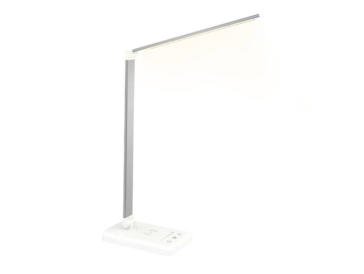 LED Tischlampe LUX mit Wireless Charger weiss