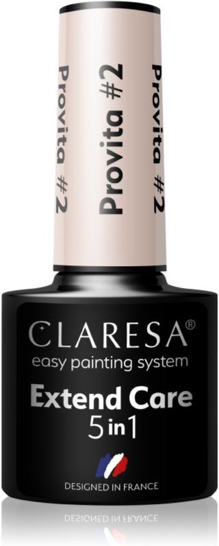 Claresa Extend Care 5 in 1 Provita base coat gel for gel nails with regenerative effect shade #2 5 g