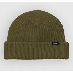 Anon Cuff Beanie dried moss Gr. Uni