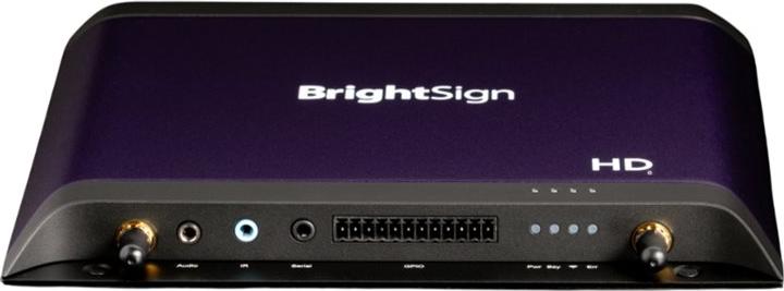 BrightSign HD1026, Schwarz, M-JPEG, MP4, MOV, MKV, WEBM, TS, MPG, MPEG, PS, M2P, AVI, HEVC, H.264, AV1, VP9, BMP, JPEG, PNG, H.264, H.265, VP9, MPEG4, MPEG1, MPEG2, MP2, MP3, AAC, WAV, Speicherkarte