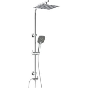 EISL Duschsystem EASY DELUXE Duschset, verchromt, ohne Armatur, Maße Regendusche 30 x 30 cm
