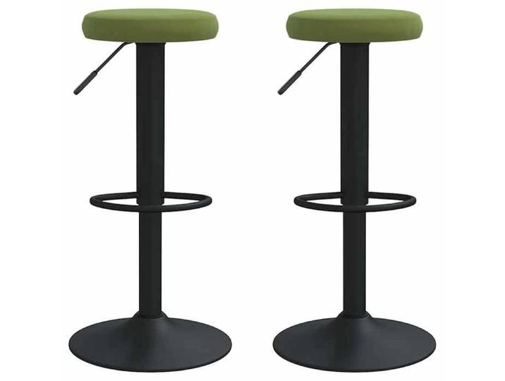 SARA* NEW Tabouret de pub/siège comptoir/ Tabourets Haut Bar - KENNETH - lot de 2 - vert clair velours 9.2 Kg CL5751
