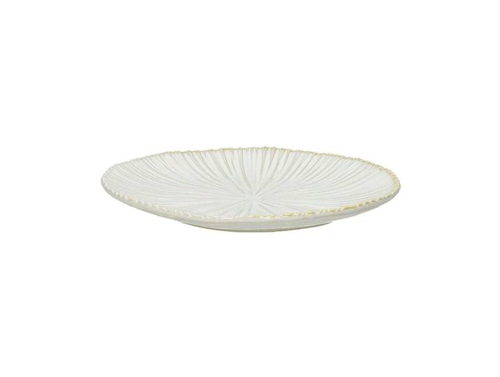 Assiette à pain en porcelaine blanche, carrée, rainures centrales