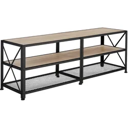 tectake Lowboard    Industrial Holz Hell, Eiche Sonoma