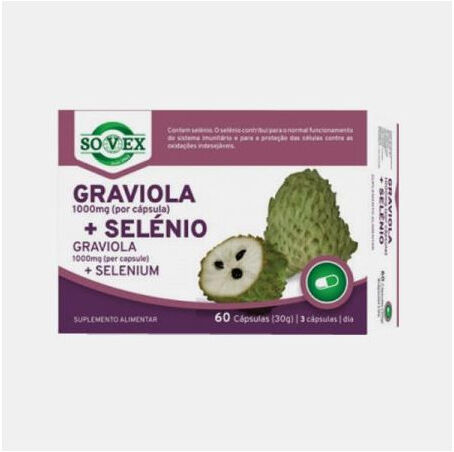 SOVEX® GRAVIOLA 1000mg + SELENIO 60 CAPSULAS