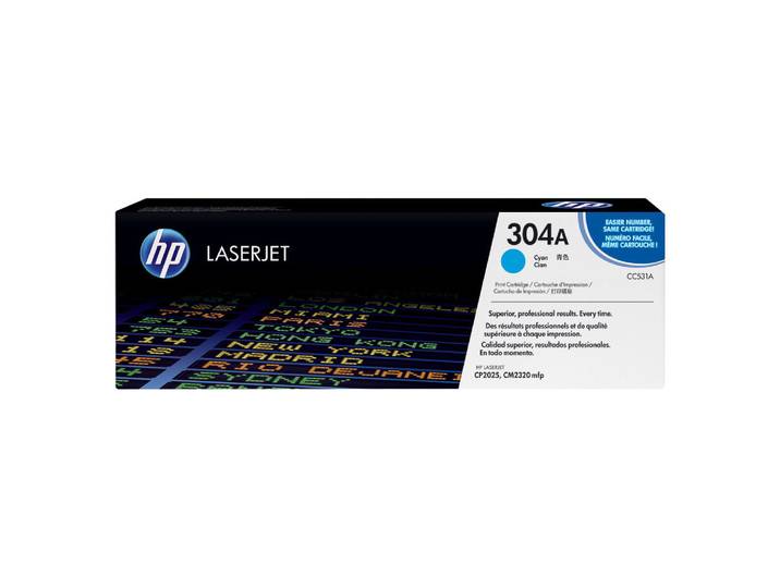 HP 304A Toner authentique CC531A - Cyan