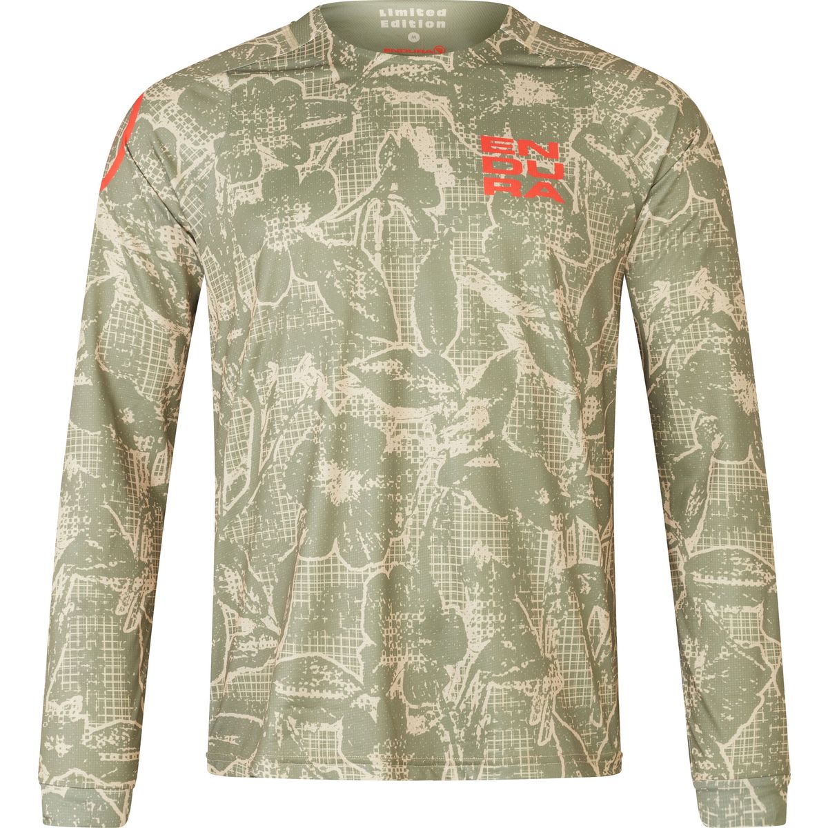 Endura Grid Floral LTD Printed Long Sleeve Tee tweed green S R-E5109-S-tweed-green
