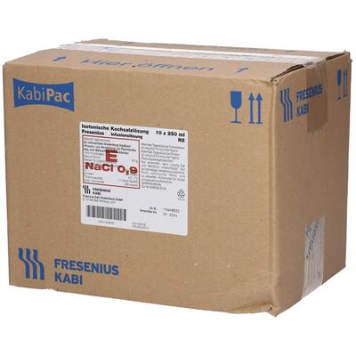 Kochsalzlösung 0,9% Plastikfl.Fresenius 10x250 ml Infusionslösung