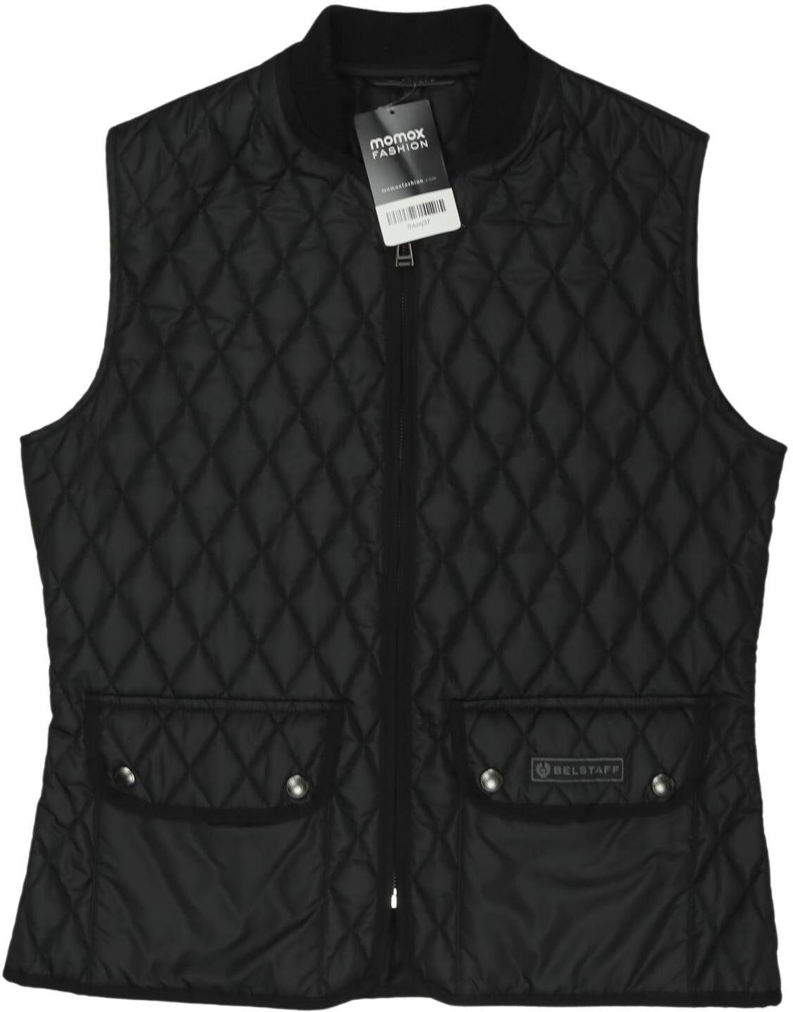 Belstaff Damen Weste, Schwarz, Gr. EU 44, Viskose / Synthetik - Second Hand