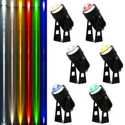 Inspire Curations LumaBeam 3W RGB Outdoor LED Wall Spotlight IP66 Waterproof Landscape Garden Light cold White