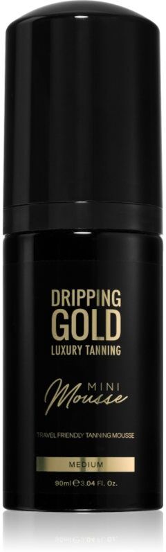 Dripping Gold Luxury Tanning Mini Mousse Self-Tanning Mousse for Face and Body shade Medium 90 ml