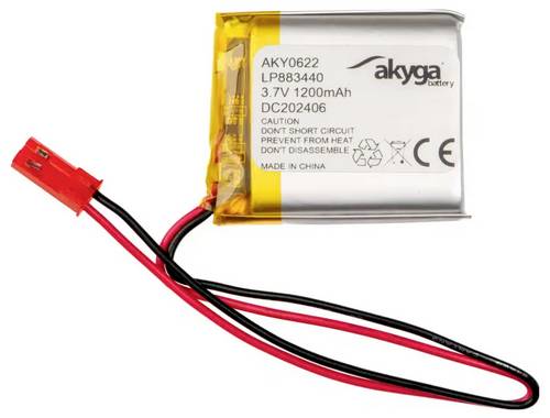 Akyga LP883440 Akkupack x Spezial-Akku LiPo 3.7V 1200 mAh
