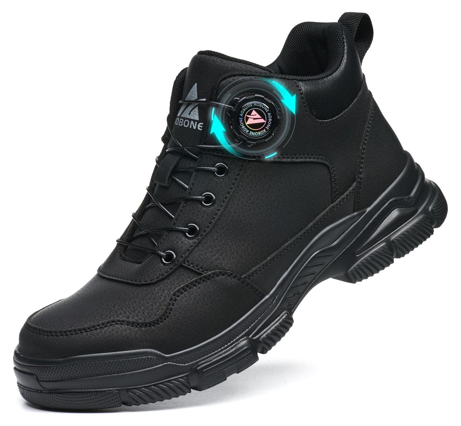 Merkloze lichtgewicht veiligheidsschoenen hoog met stalen neus, antislip en spatwaterdicht